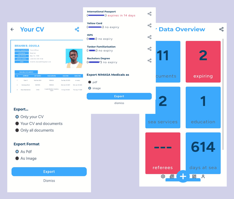 MarinerCV Mobile App